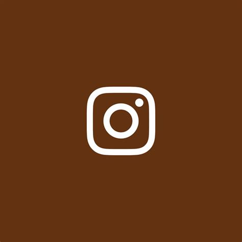 the instagram logo on a brown background