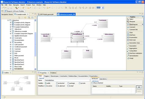 Sreenshot Blueprint Software Modeler 1.4.0 | Uml - Modeling - Software