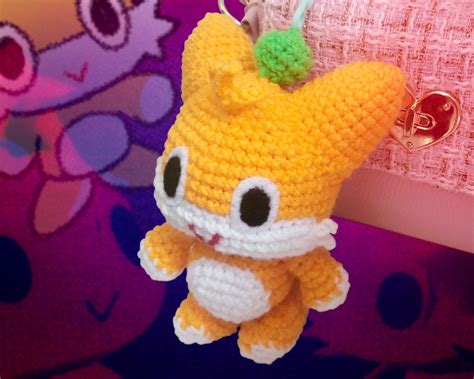 Tails Chao Handmade Crochet Plush Keychain - Etsy