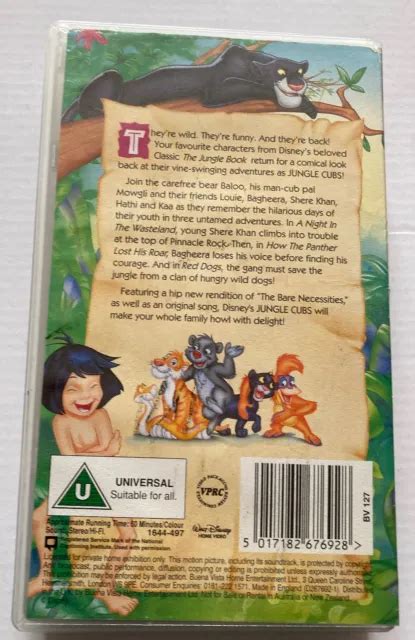 DISNEY THE JUNGLE Book - Jungle Cubs (VHS 1997), Born To Be Wild £0.99 - PicClick UK