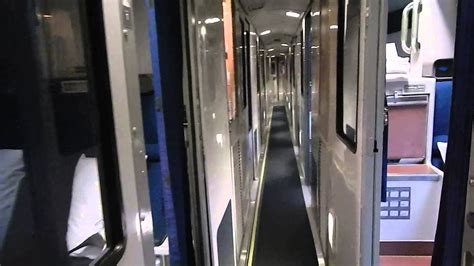 Tour of Amtrak Viewliner sleeping car with Accessible Bedroom, Bedroom, and Roommettes - YouTube