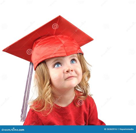 Little Graduate School Baby On White Stock Photo - Image of diploma, grade: 26365916