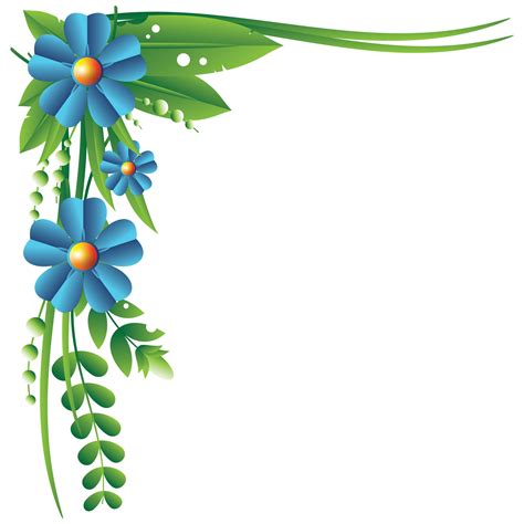 bloemen links top hoek kader 14500315 PNG