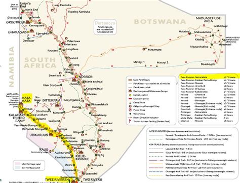 Travel Map Kgalagadi Transfrontier Park (South Africa) Infomap | lupon.gov.ph