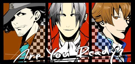 ace attorney - miles edgeworth/raymond/sebastian | Ace, Attorneys ...