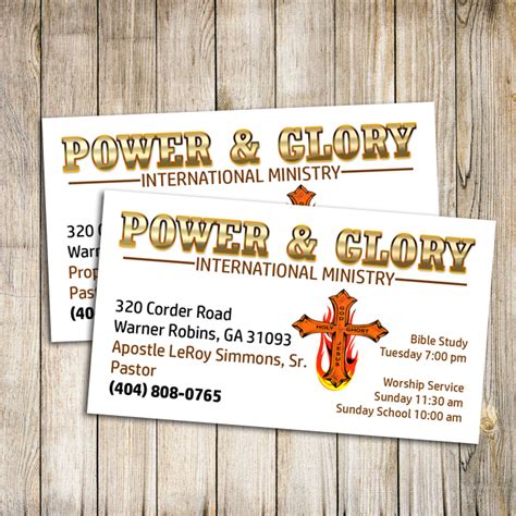 Power & Glory International Ministry – A Plus Print Shop