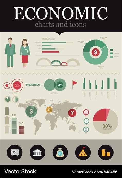 Economic infographic Royalty Free Vector Image