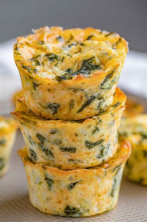 Mini Spinach Frittatas (With Parmesan Cheese) - Cooking Made Healthy