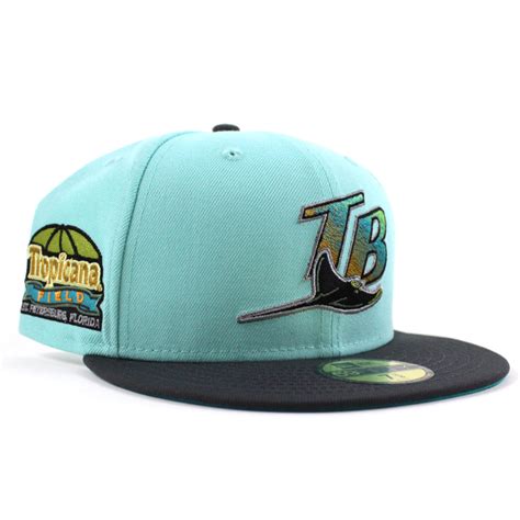 Tampa Bay Devil Rays TROPICANA FIELD New Era 59Fifty Fitted Hat (BLUE ...