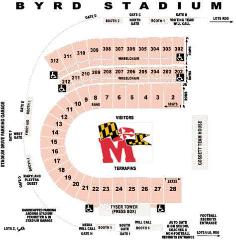 Maryland University Football Stadium Seating Chart | Brokeasshome.com