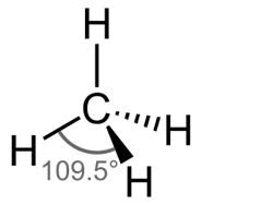 What is the geometry of the methane molecule?