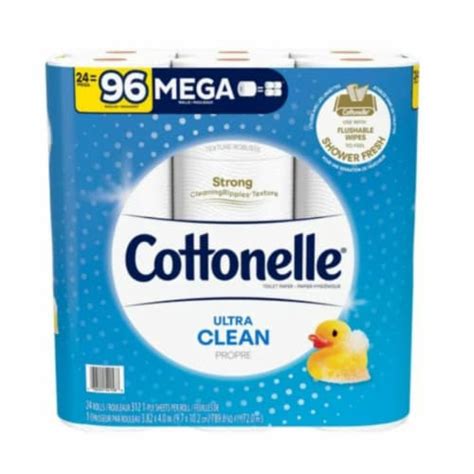 Cottonelle Ultra Clean Toilet Paper, 24 Mega Rolls - Fred Meyer