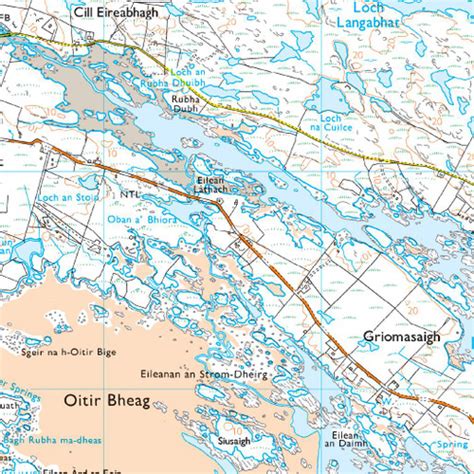 OS Map of Benbecula & South Uist, Eriskay | Explorer 453 Map | Ordnance ...