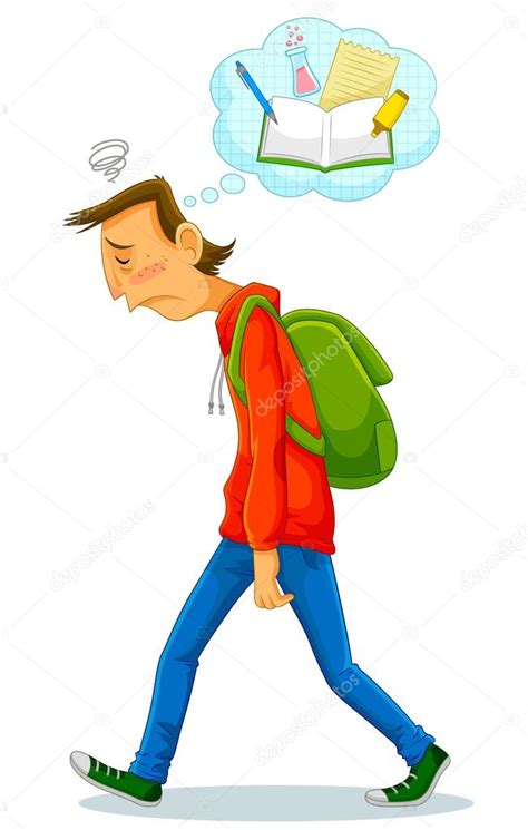 Sad student — Stock Vector © ayeletkeshet #80916722