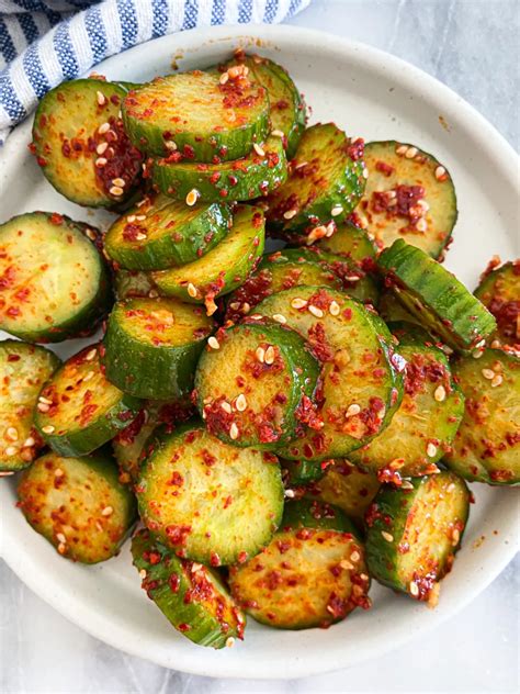 10-Minute Korean Spicy Cucumber Salad - WINNIESBALANCE | Recipe | Korean cucumber side dish ...