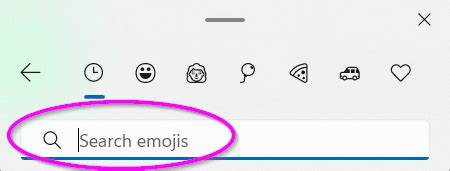 Search box in Windows 11 emoji panel does not work - Super User