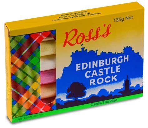 Ross’s Edinburgh Castle Rock Candy British 135g – Pacific Distribution