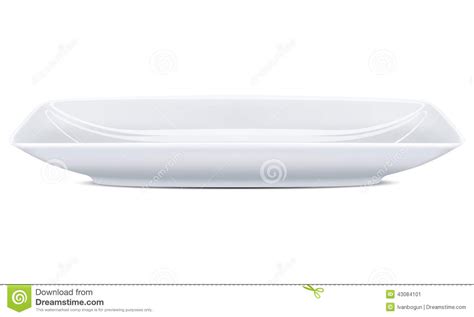 White empty plate. Vector stock vector. Illustration of dish - 43084101