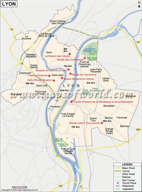 Lyon Map http://www.mapsofworld.com/france/lyon-city-map.html Lyon ...