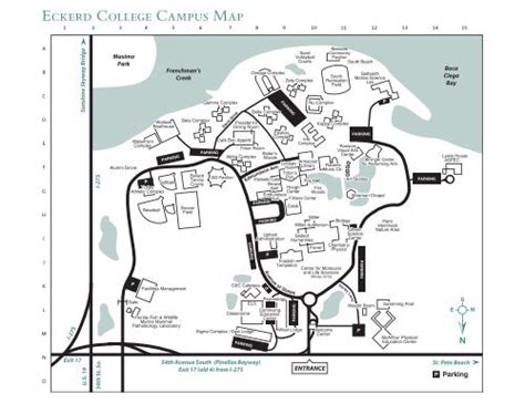 Eckerd College Campus Map – Map VectorCampus Map