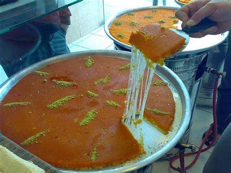 Nablus Kunafeh . Kunafeh is a Palestinian sweet , that has cheese and ...