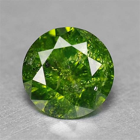 .55 ct Natural Green Diamond Round Cut Loose Gemstone | Property Room