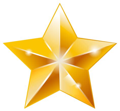 Golden Star PNG Image | Star clipart, Christmas star, Clip art