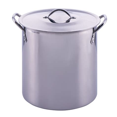 Mainstays 16-Qt Stainless Steel Stock Pot with Metal Lid - Walmart.com - Walmart.com