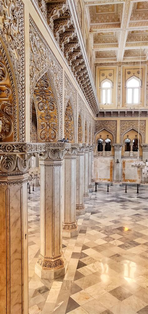 Beautiful interior of Chowmahalla Palace, Hyderabad, India [2176x4608] : RoomPorn | Mughal ...