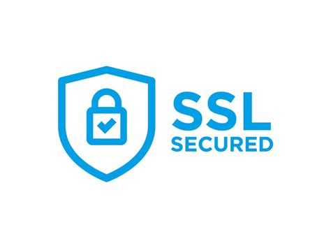 SSL Secured Blue Logo PNG vector in SVG, PDF, AI, CDR format