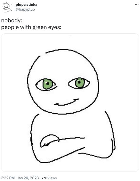 nobody: people with green eyes: | People With Blue Eyes | Know Your Meme