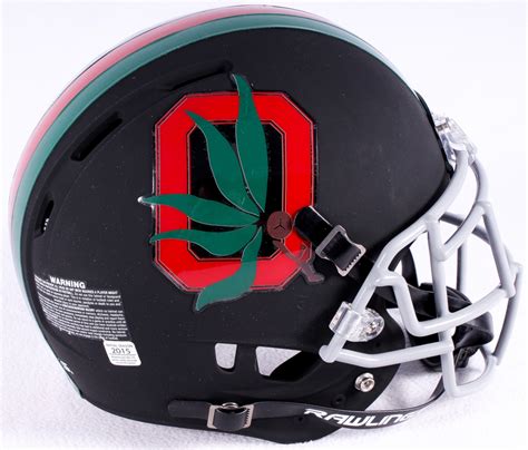 Ohio State Buckeyes Custom Matte Black Full-Size Authentic Pro-Line Helmet | Pristine Auction