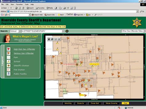 Online Mapping Assists Megan's Law Notification