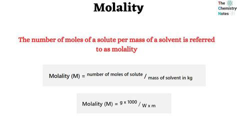 Molality: Formula, Calculation, Advantages, Limitations