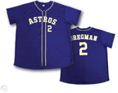 Alex Bregman Astros Rare! Purple/LSU colors Jersey Bayou Bash Giveaway ...