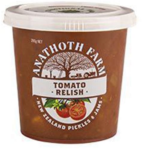 Anathoth Tomato Relish | Condiments from New Zealand