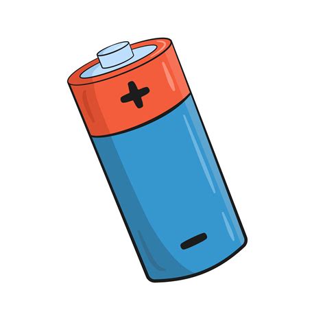 Battery AA. Cartoon 25377676 Vector Art at Vecteezy