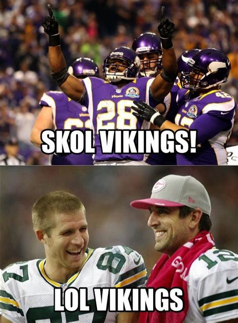 22 Meme Internet: skol vikings! lol vikings #skolvikings #vikings #rodgers #packers