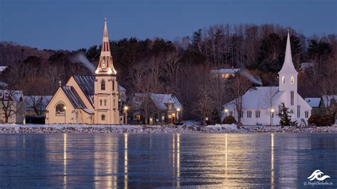 Mahone Bay Moonset – Hugh Chisholm Photography