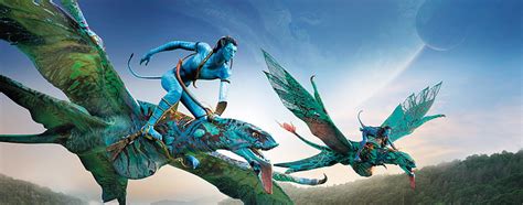 2160x1440px | free download | HD wallpaper: Avatar movie scene, Jake Sully, Neytiri, Ikran Makto ...