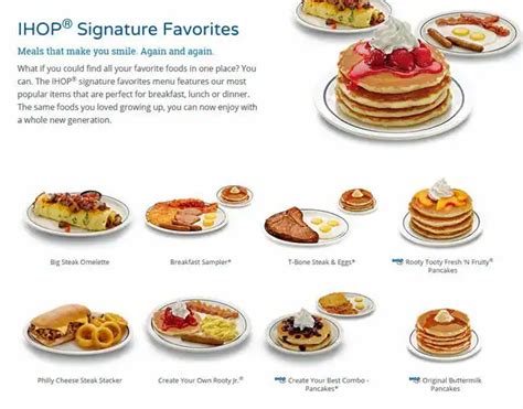 Take Out: Ihop Take Out Menu