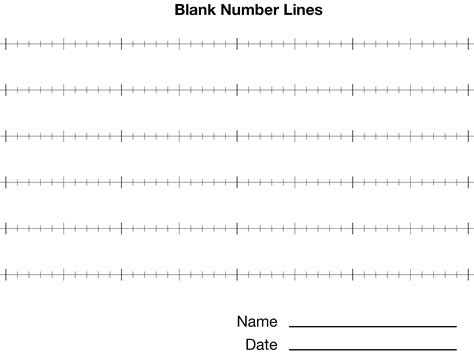 Number Line For Kindergarten Printable - Worksheet24