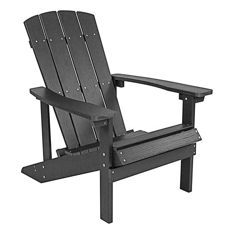 All-Weather Composite Wood Adirondack Chair, Poly-Resin, 7 Colors ...