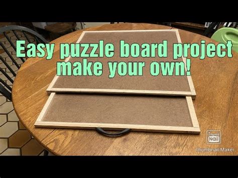 Build your own puzzle board with storage! Easy! - YouTube