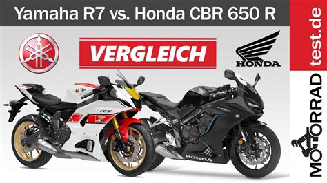 Vergleich Yamaha R7 vs Honda CBR 650 R - YouTube