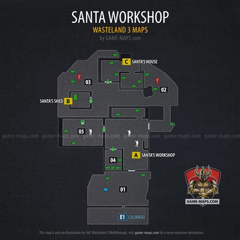 Santa Workshop Map with Walkthrough - Wasteland 3