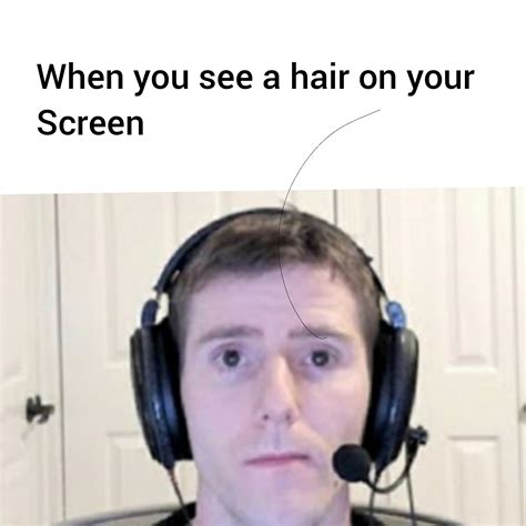 HaIr oN mY sCrEeN : r/memes