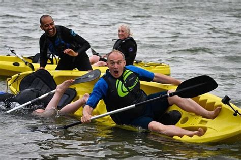 Ed Davey tipped into the sea as he goes kayaking at conference in Bournemouth | Politics | News ...