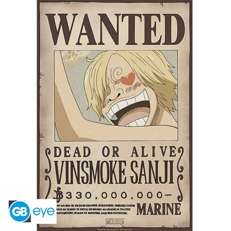 ONE PIECE - Poster "Wanted Sanji New 2" (52x35) - Abysse Corp