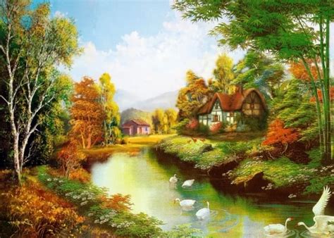 Beauty fashion american oil painting tv background wallpaper mural cartoon-in Wallpapers from ...